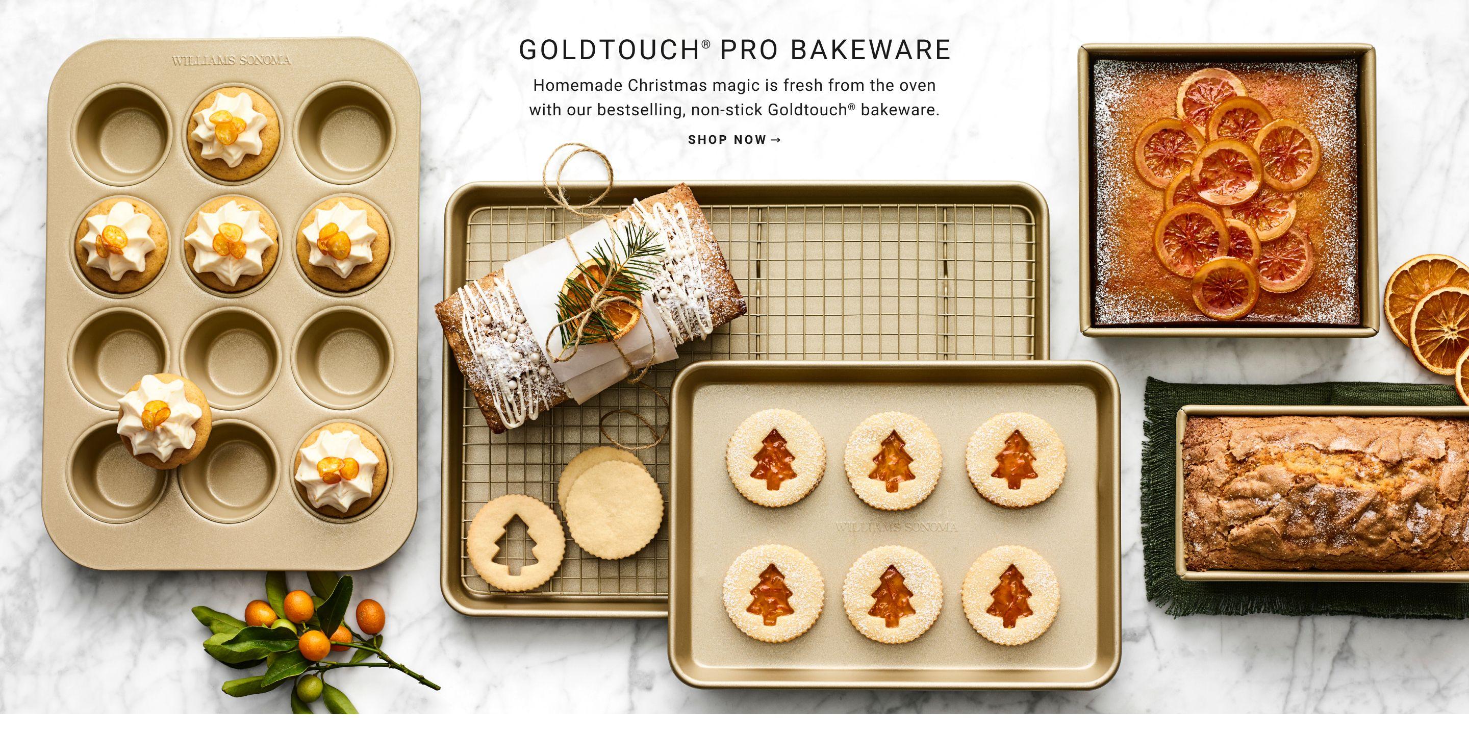 Goldtouch® Pro Bakeware. | Homemade Christmas magic is fresh from the oven with our bestselling, non-stick Goldtouch® bakeware. | Shop Now